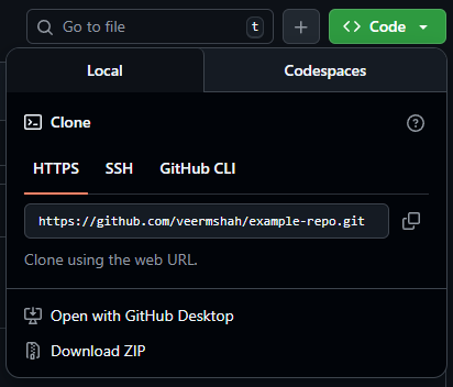 GitHub Clone Button