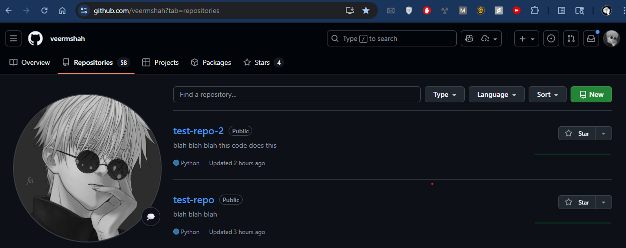 GitHub New Repository Button