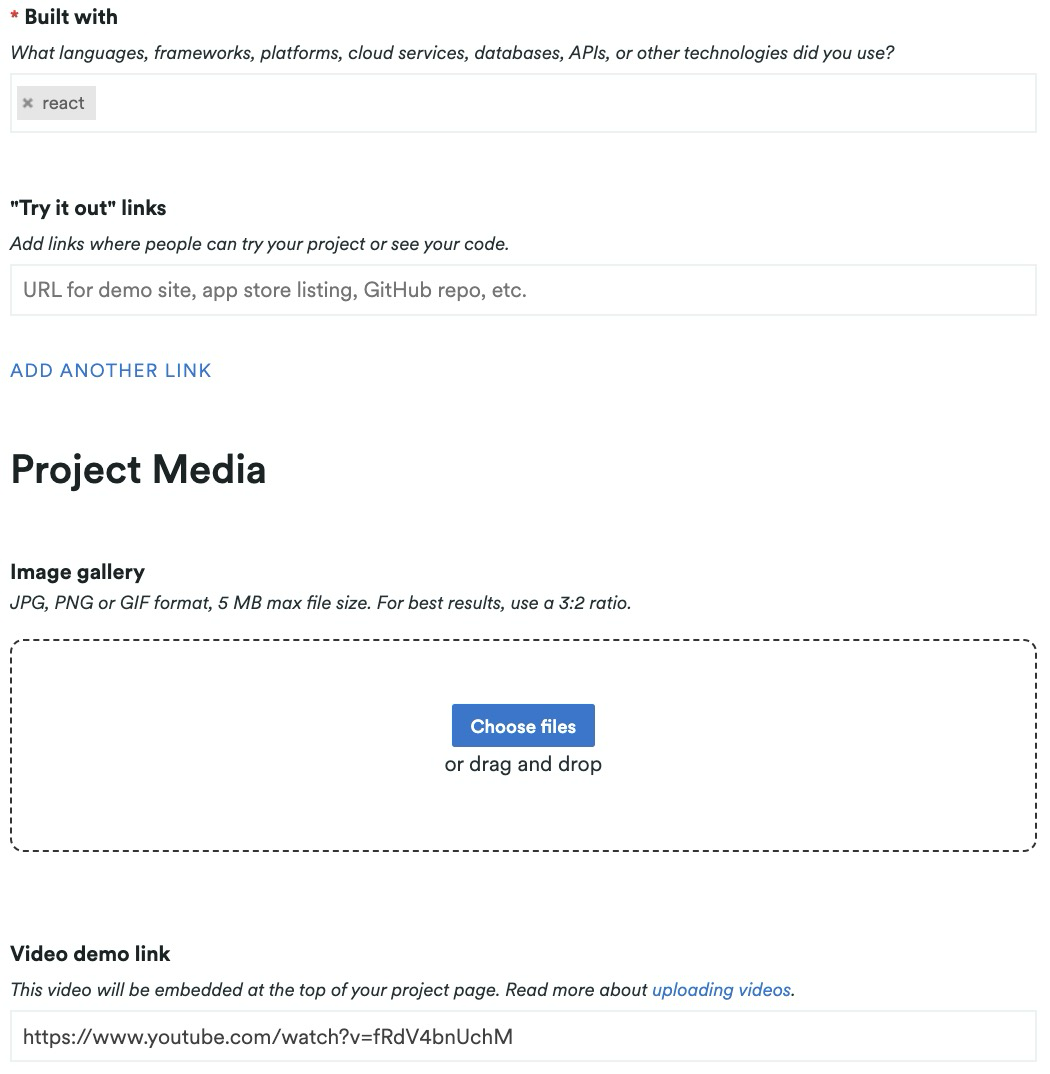 More project details